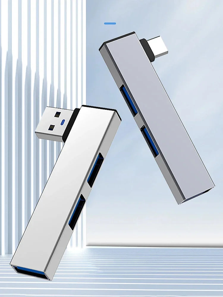 3 in 1 USB Docking Station OTG USB 3.0/Type-C 3.0 To 3 USB Multi Port HUB Speed 5.0Gbps 3 Port for PC Laptop Notebook