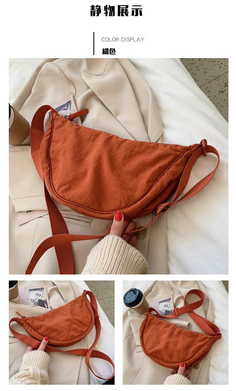 Casual Nylon Crossbody Bag for Women Large Capacity - Smarsty