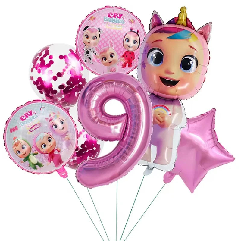 Cry Babies Birthday Party Decorations Tableware Set - Smarsty