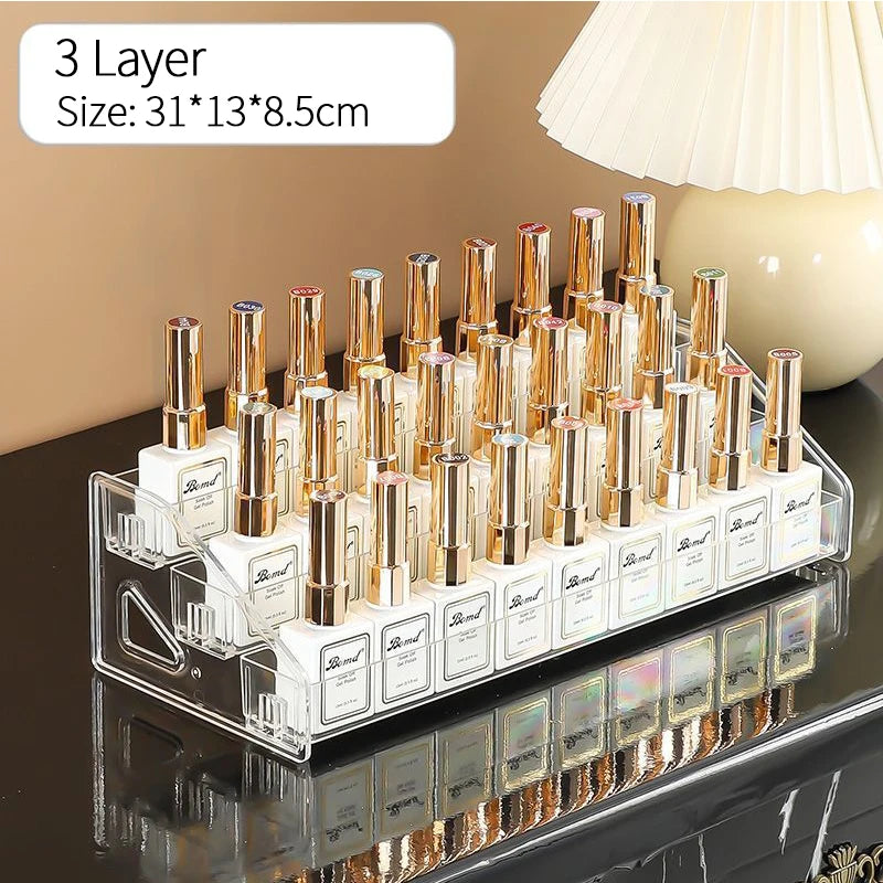 Acrylic Nail Polish Display Rack for Organized Storage - Smarsty