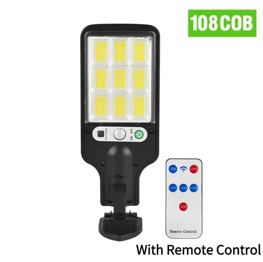 108 COB Solar Sensor Street Lamp with Remote Control - Smarsty
