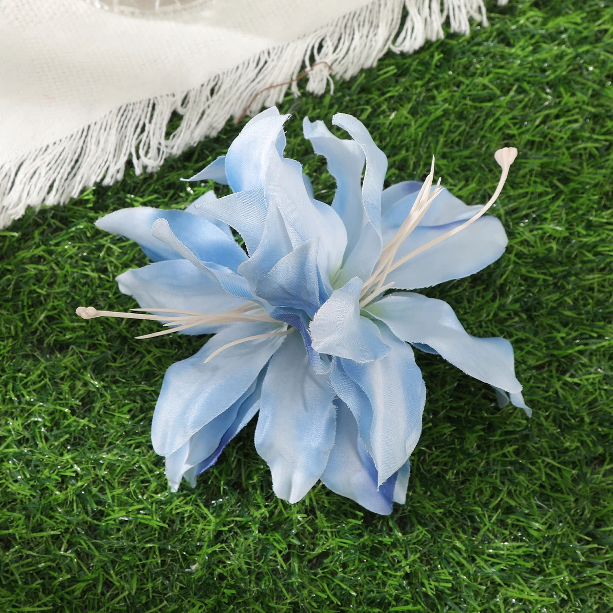 Bohemian Orchid Flower Hair Clips for Weddings - Smarsty