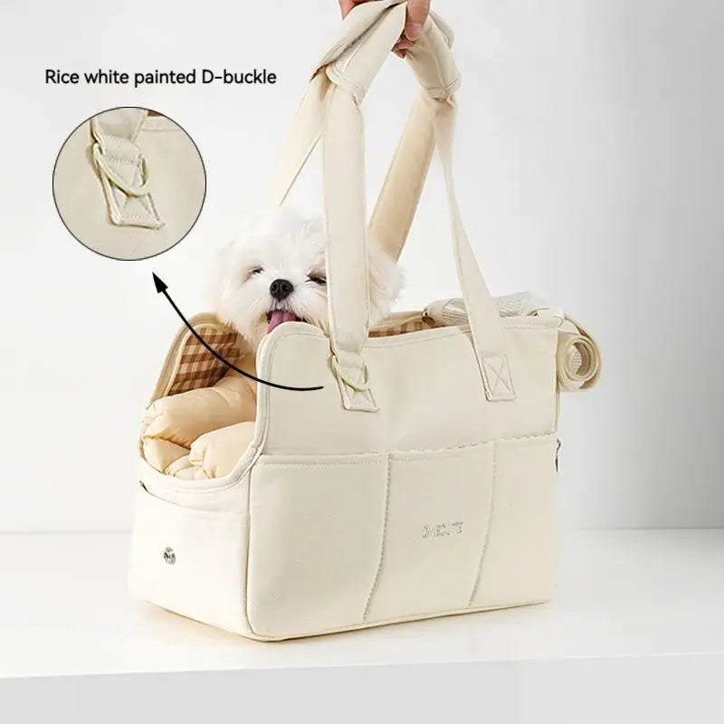 Portable Dog Carrier Bag for Small Pets Comfort and Style - Smarsty