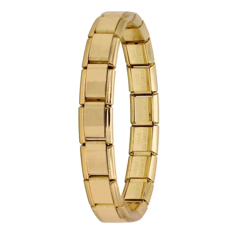 Hapiship Italian Stainless Steel Elastic Charm Bracelet - Smarsty