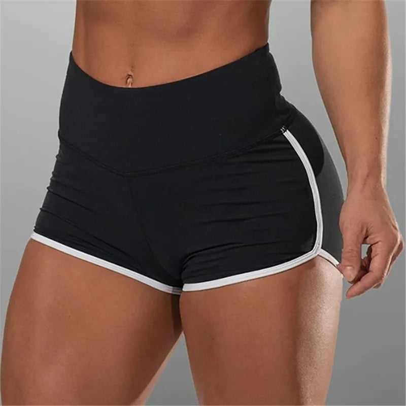 S-3XL Summer Quick-drying Running Shorts For Women High Waist Women Exercise Sexy Hips Push Up Sportswear Casual Yoga Pants - Smarsty