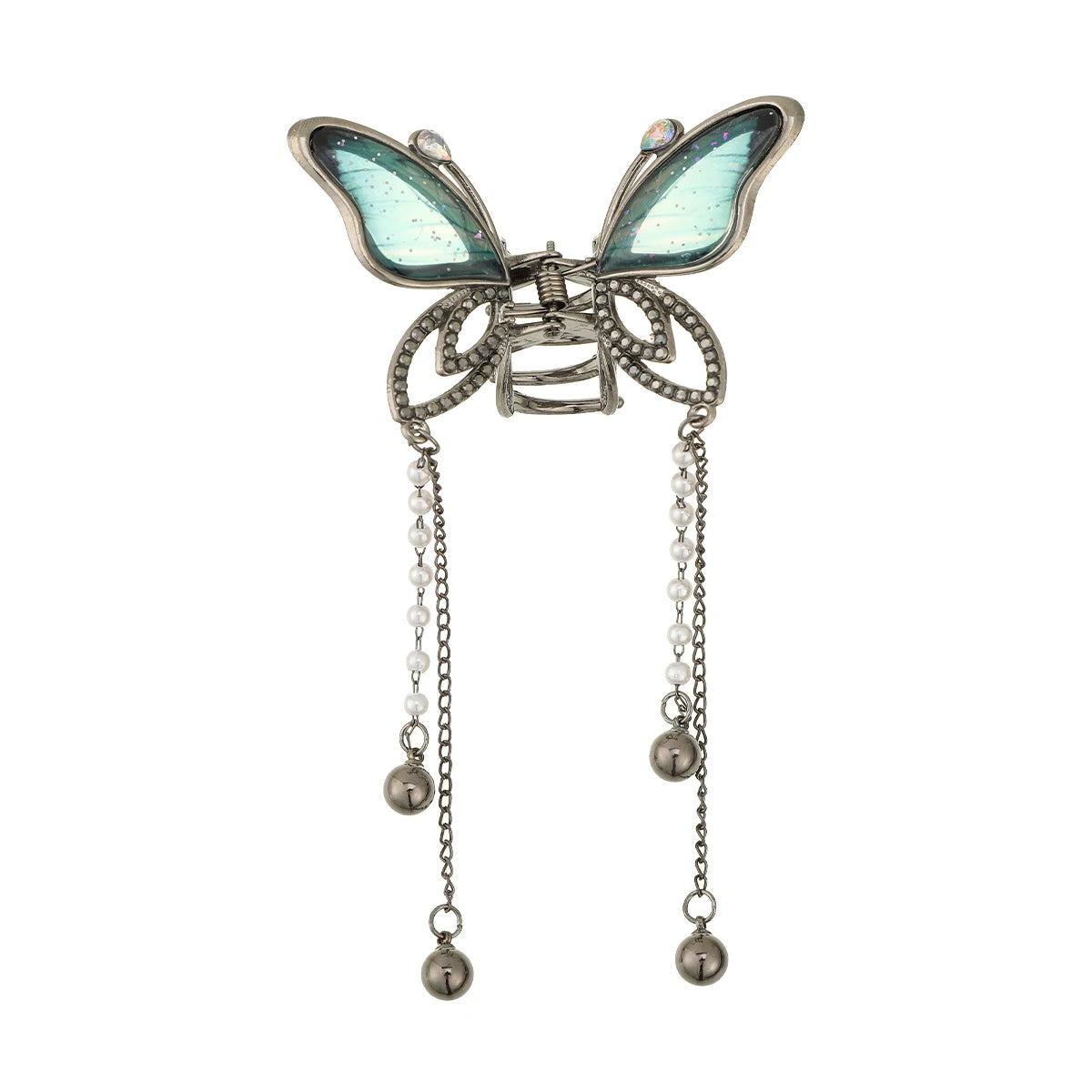 Korean Pearl Butterfly Hair Claw Clip For Women Stylish - Smarsty