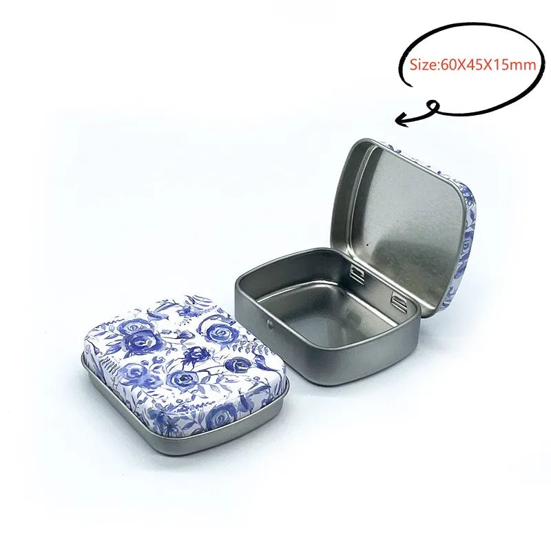 Small Metal Storage Box for Jewelry and Coins - Smarsty