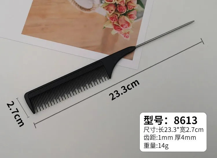 Professional Stainless Steel Hair Tail Comb for Salon Styling - Smarsty