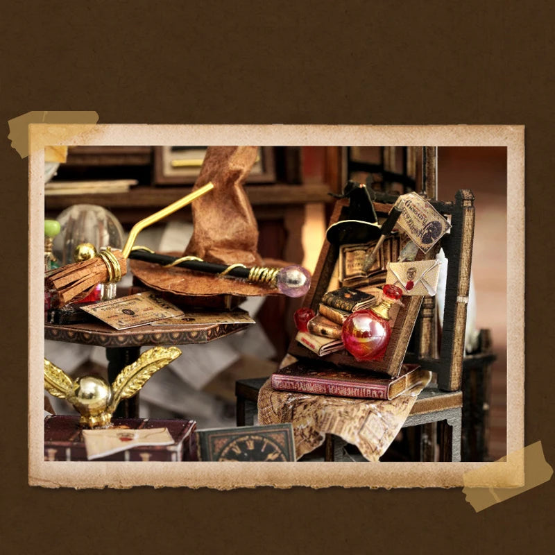 Mini DIY Kit For Doll House Making And Assembling Room Models Toys Home And Bedroom Decorations With Furniture Wooden Crafts by Smarsty