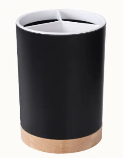 Kitchen Utensil Holder Countertop Multifunction Silverware Organizer Spoon Chopstick Holder Cutlery Storage Drainage Compartment by Smarsty