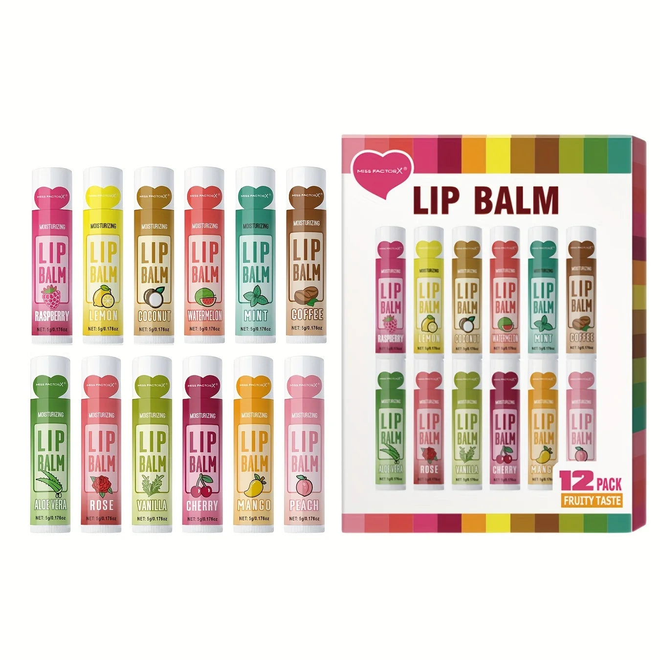12 Piece Deep Moisturizing Lip Balm Set - Smarsty