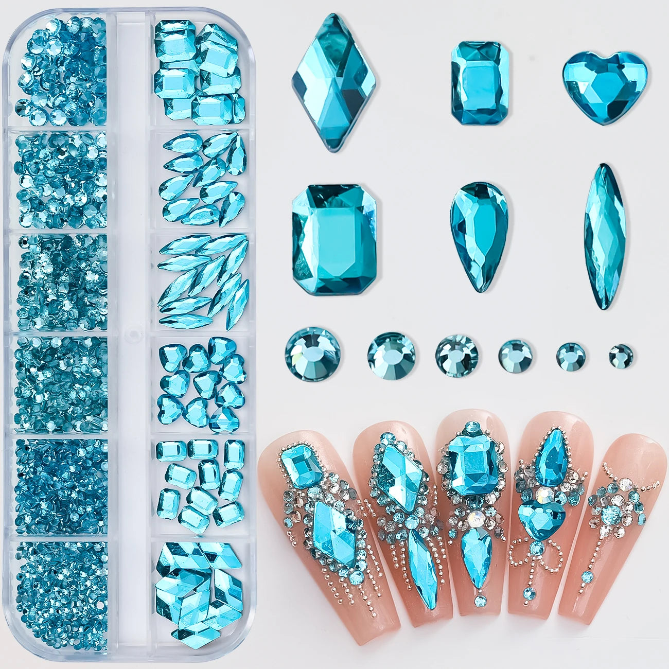 Mini Caviar Beads Nail Art Set with Magnetic Pen - Smarsty