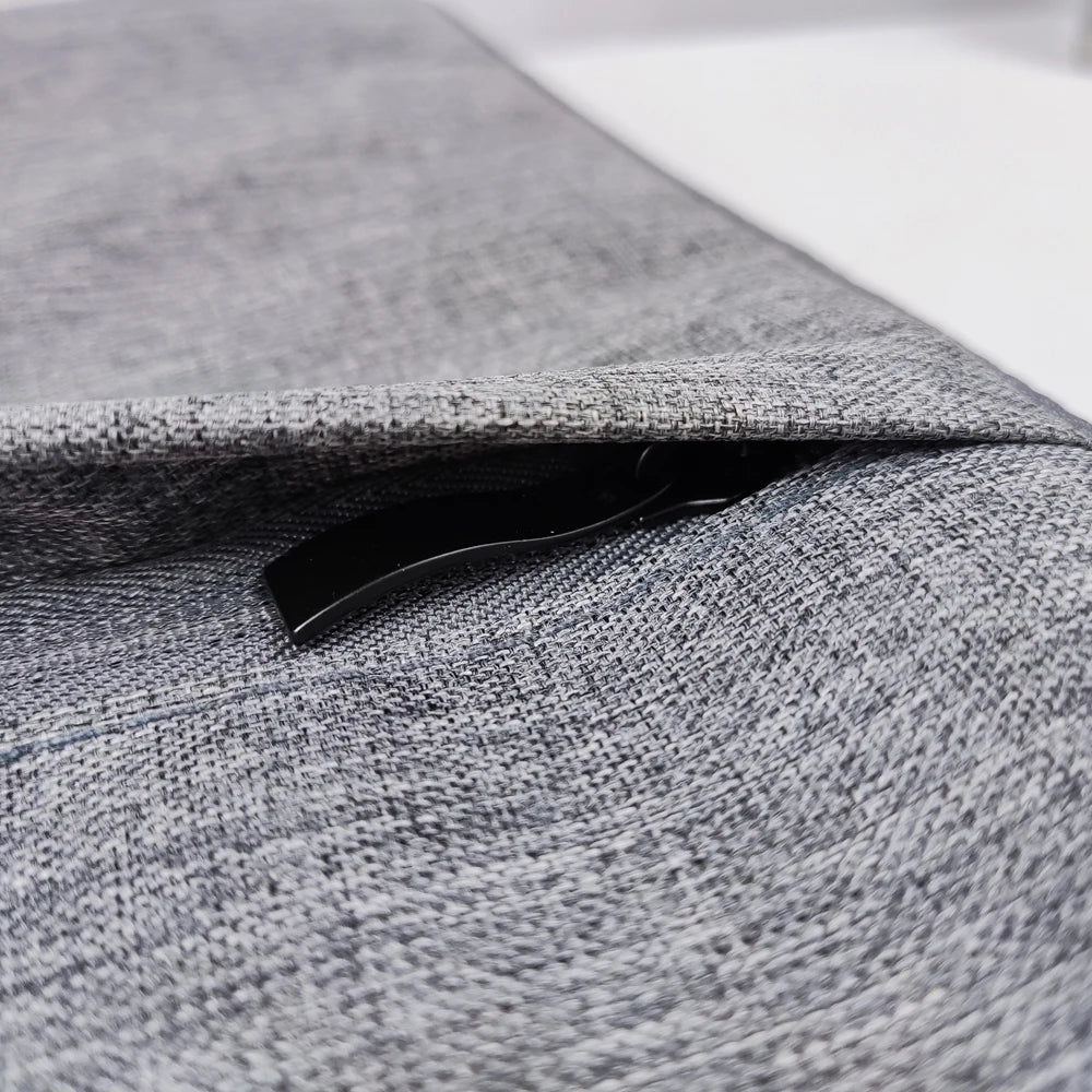 Denim Laptop Sleeve With Padded Inner Compartment Zipper