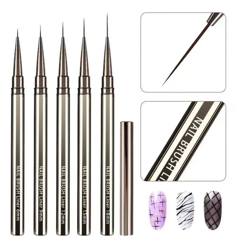 Professional Nail Art Liner Brushes for Precision Designs - Smarsty