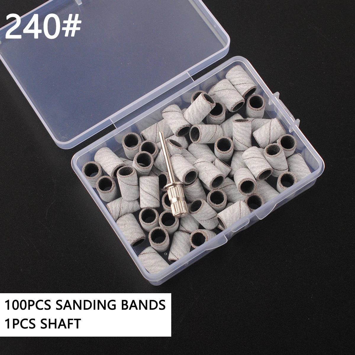100 Pcs Sanding Bands Set for Nail Drill Care - Smarsty