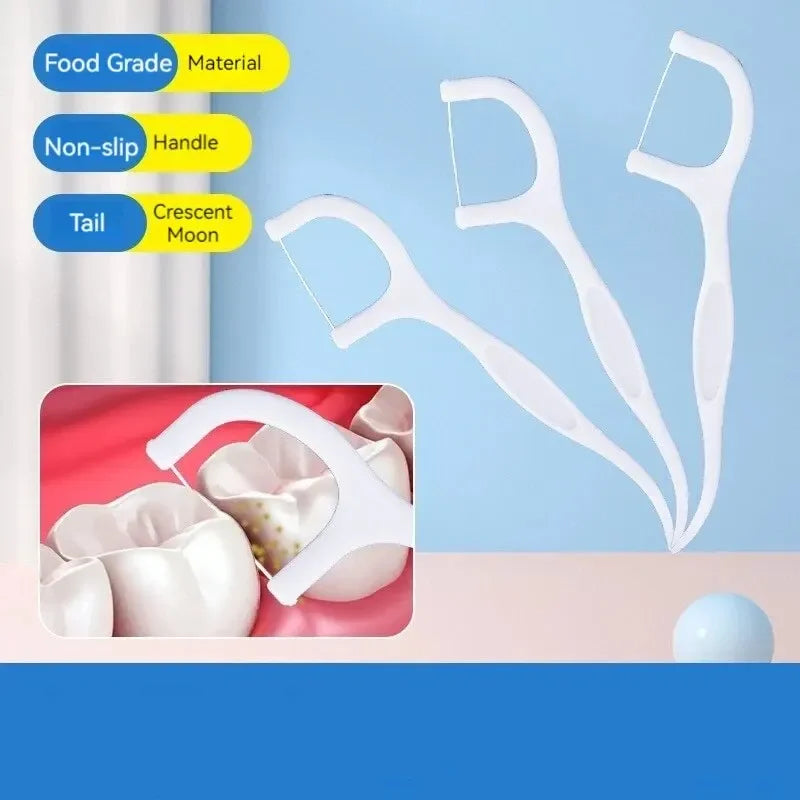 Disposable Dental Floss Sticks for Easy Oral Care - Smarsty