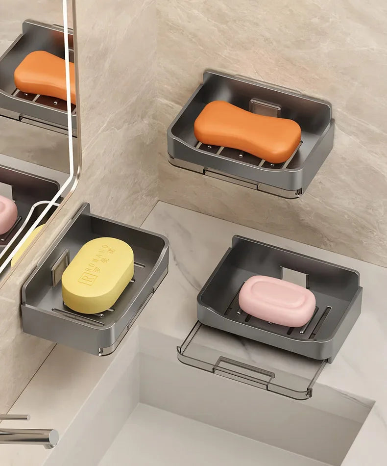 Wall Mounted Soap Holder with Double Drainage Design - Smarsty