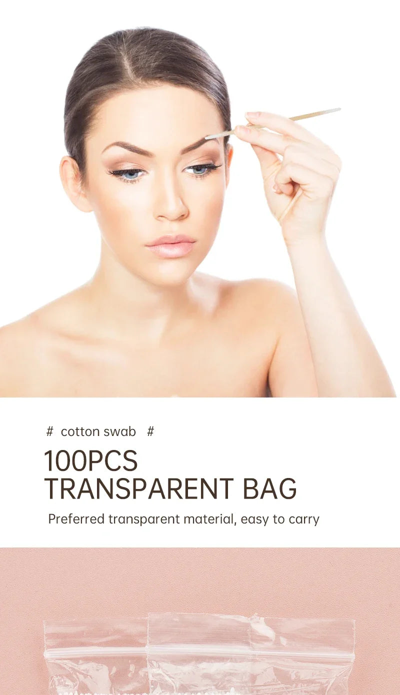 Disposable Wood Cotton Swabs for Eyelash Extensions - Smarsty