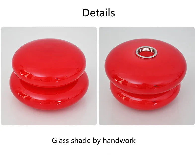 Trichromatic Dimming Macaron Glass Table Lamp for Cozy Bedrooms - Smarsty