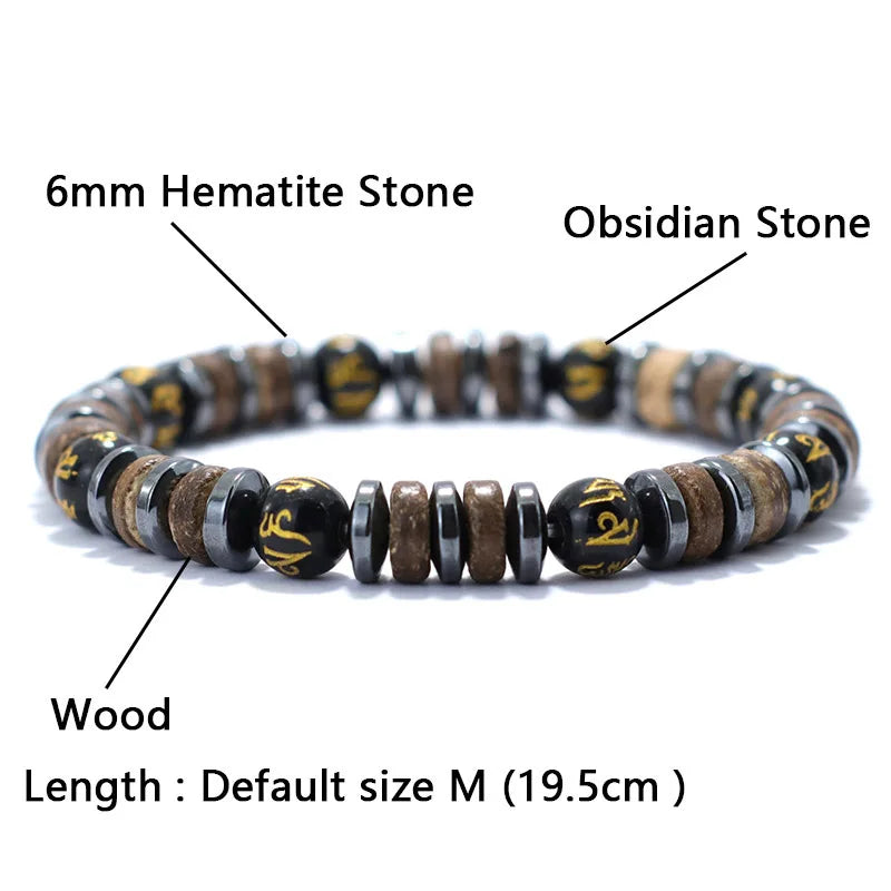 Natural Stone Beaded Bracelet for Men with Unique Design - Smarsty