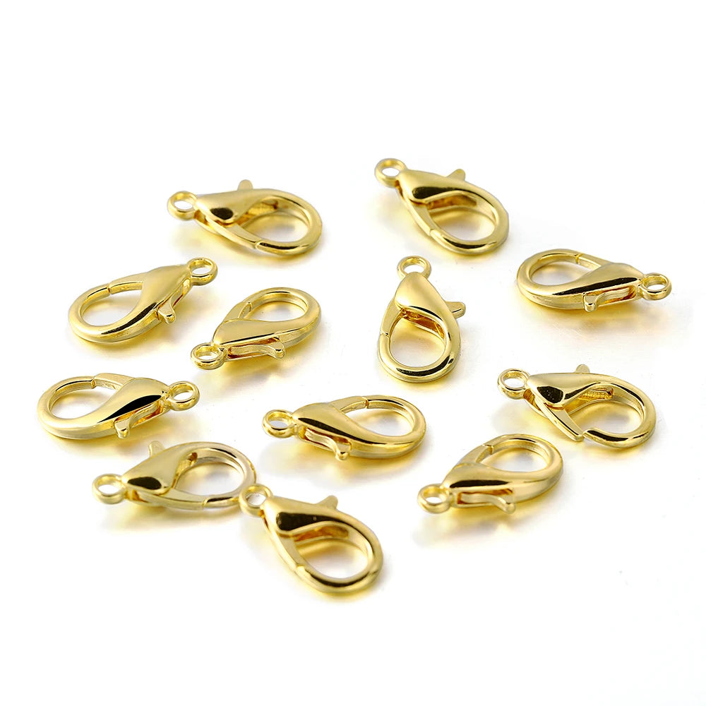 100pcs Lobster Clasps Jewelry Findings for DIY Making - Smarsty