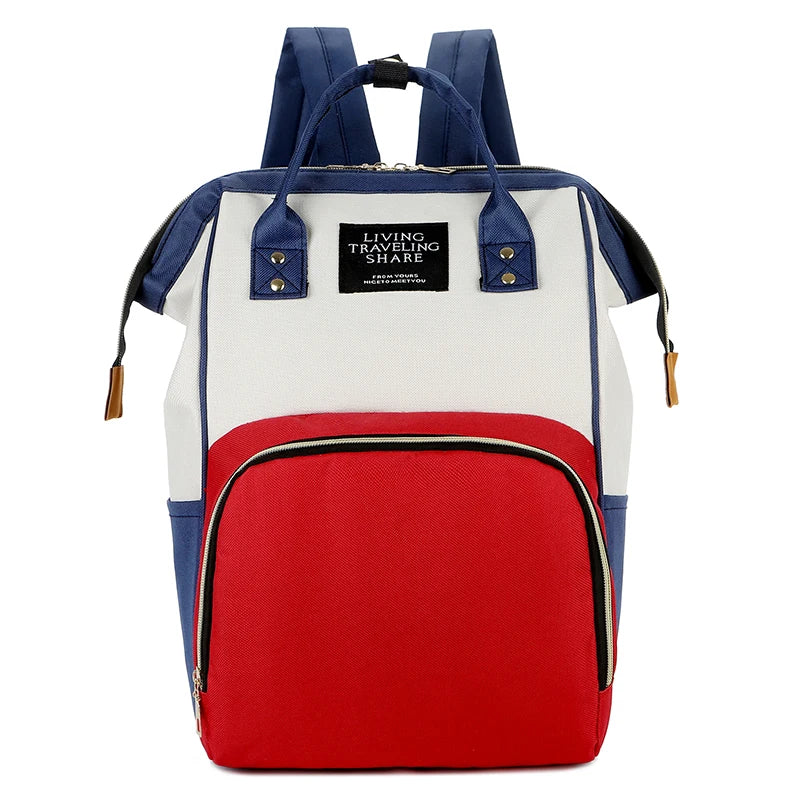 New Fashion Oxford Multi Functional Wear Resistant Insulation Large Capacity Zipper Mommy Bag Backpack for Travel