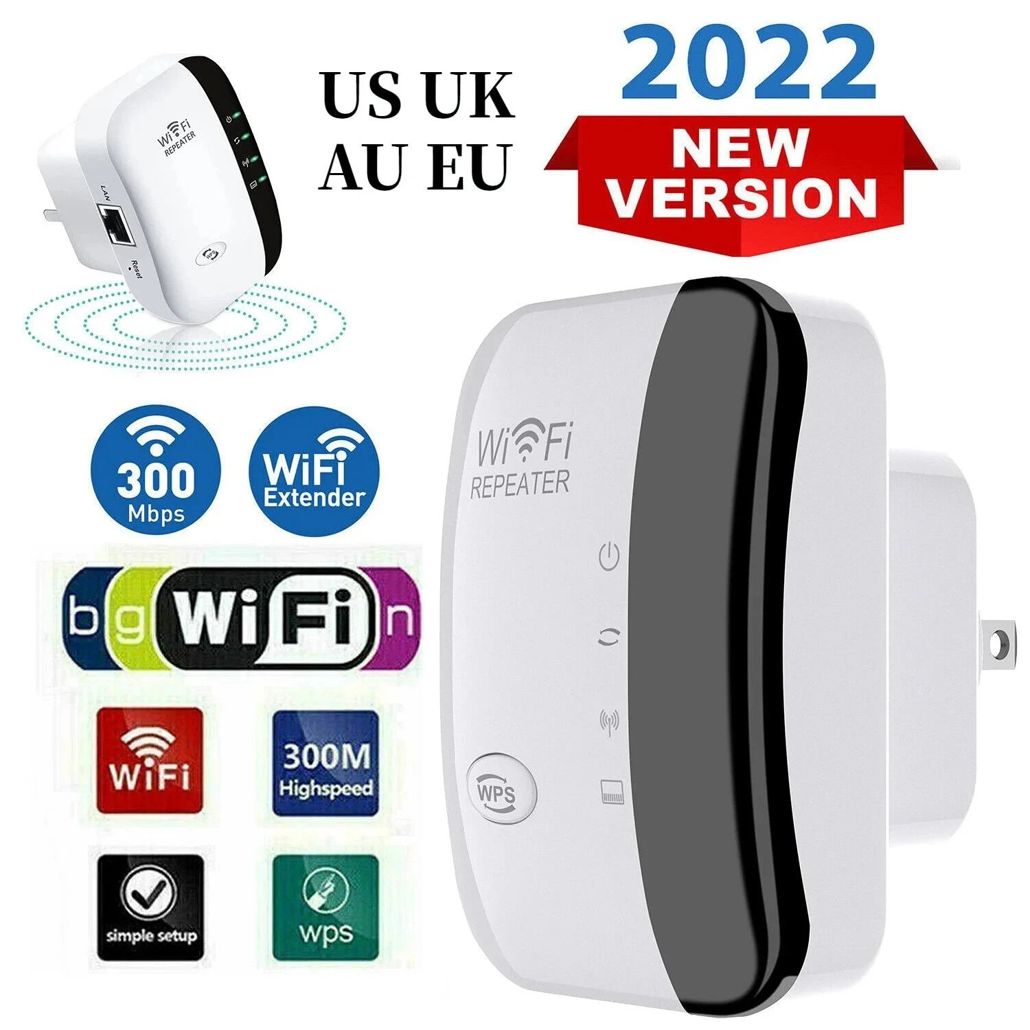 WiFi Repeater Signal Amplifier for Extended Coverage - Smarsty