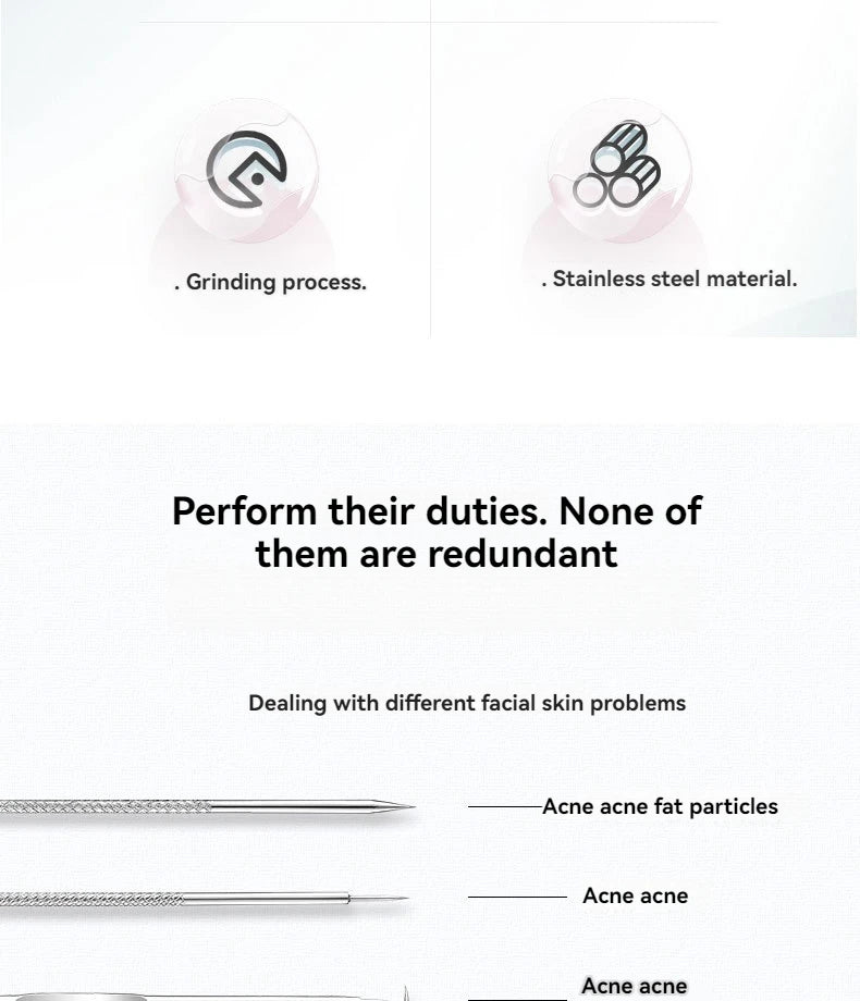 4 Piece Acne Blackhead Removal Needle Set - Smarsty