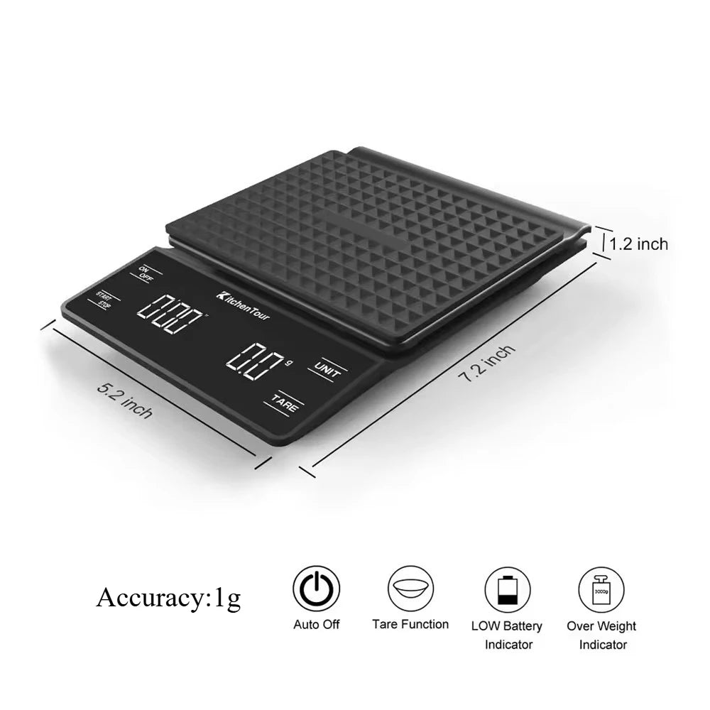 Nano Coffee Scale with Timer for Perfect Espresso - Smarsty
