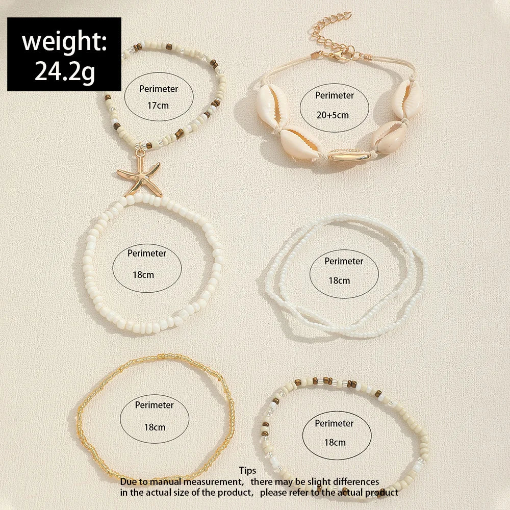 Bohemian Ocean Style Starfish Shell Bracelets for Women - Smarsty
