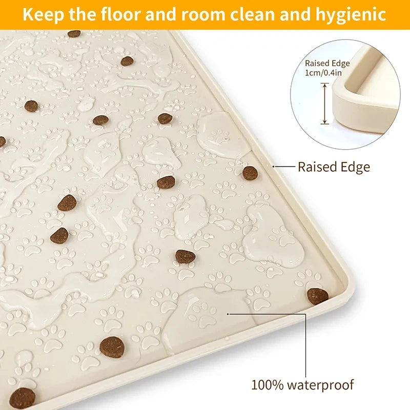 Waterproof Pet Placemat for Easy Feeding Cleanup - Smarsty