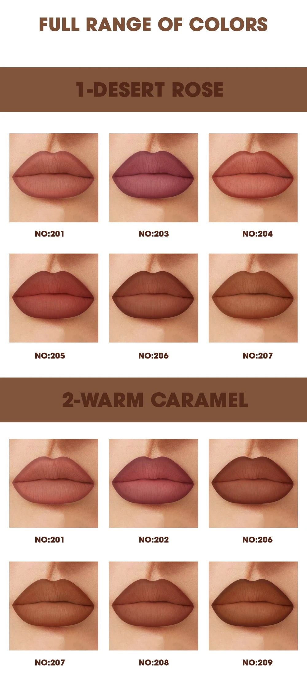 Rozza Waterproof Lip Liner Pencil Set for Long Lasting Wear - Smarsty