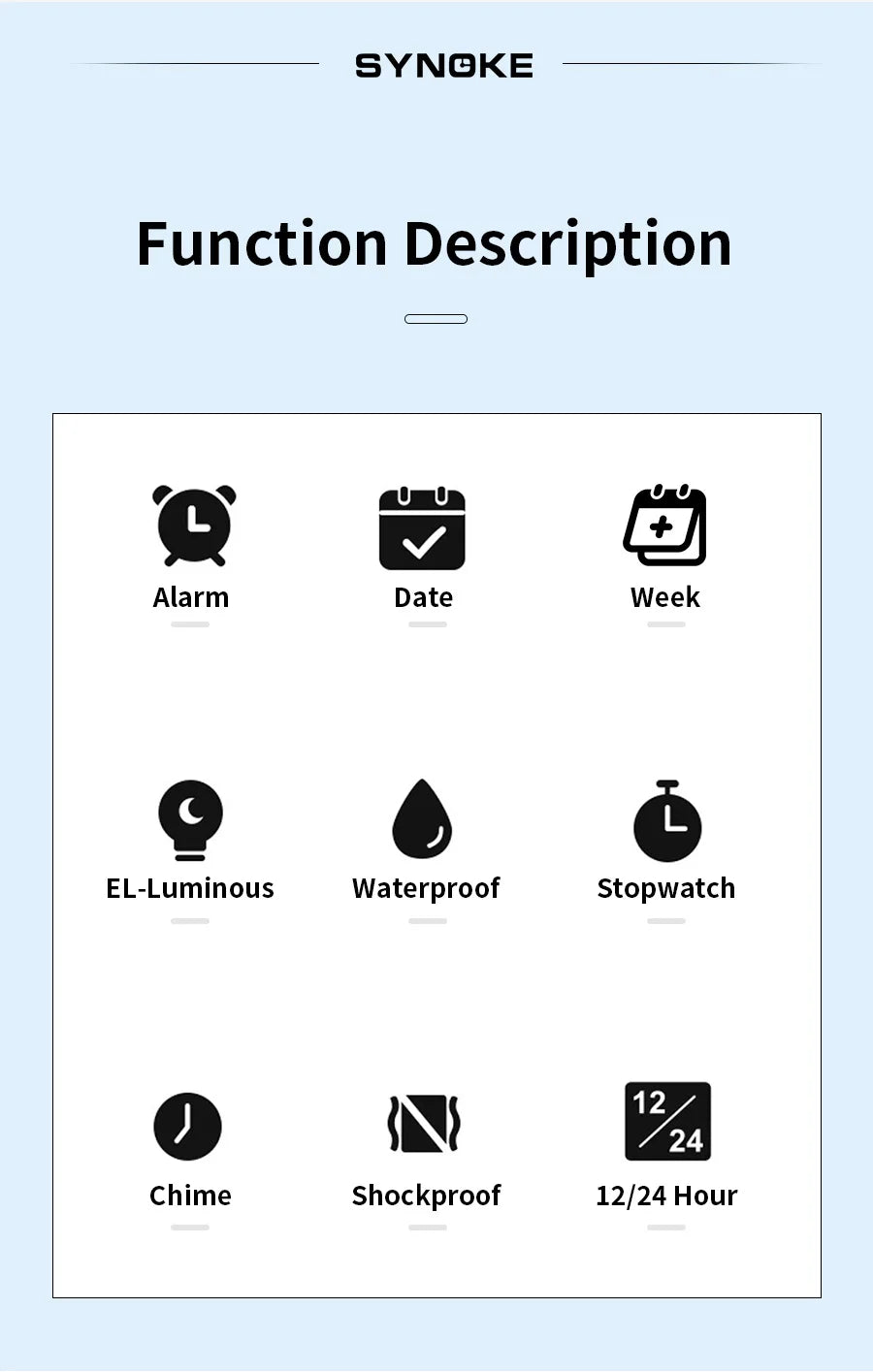 Waterproof Luminous Digital Sports Watch for Men and Women - Smarsty