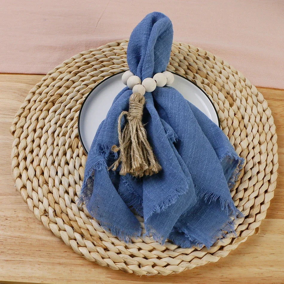 Reusable Cotton Wedding Napkins for Rustic Table Decor - Smarsty