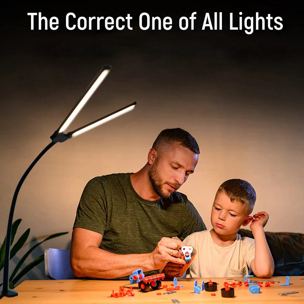 LED Desk Lamp with Stepless Dimming and Adjustable Brightness - Smarsty