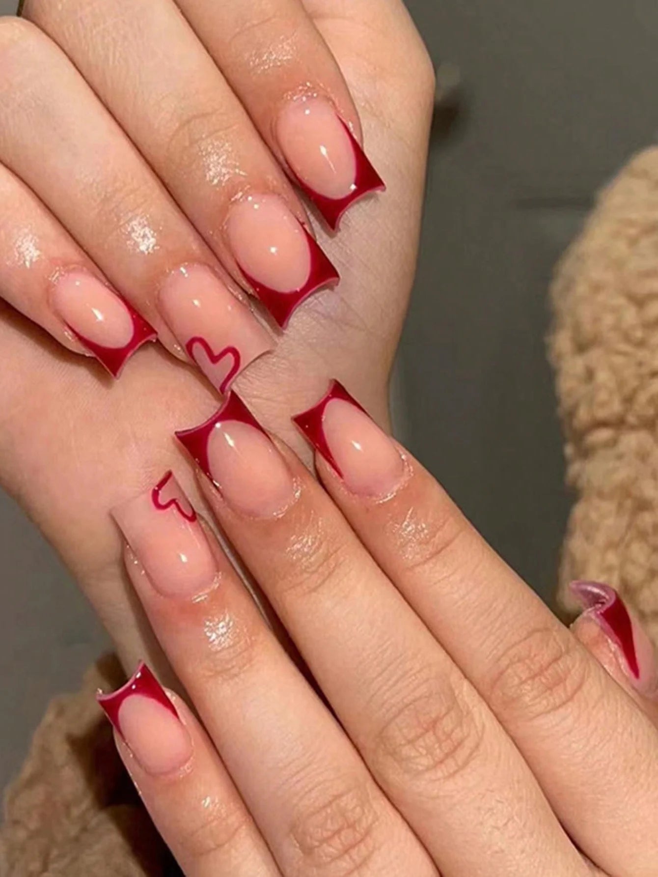 Medium Pink Ballerina Press On Nails Set - Smarsty