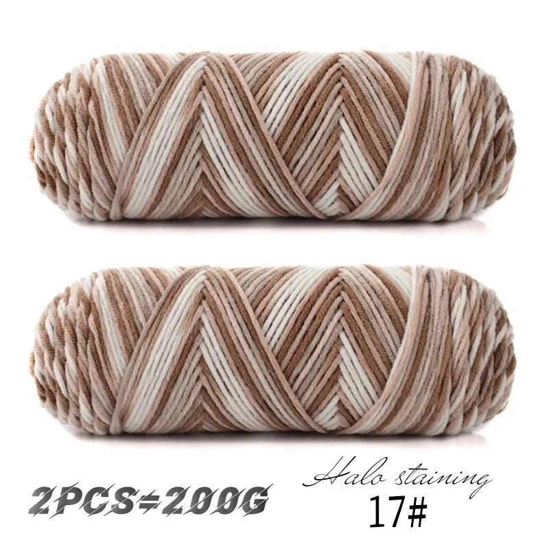 Colorful Dyed Milk Cotton Yarn for Handmade Projects - Smarsty