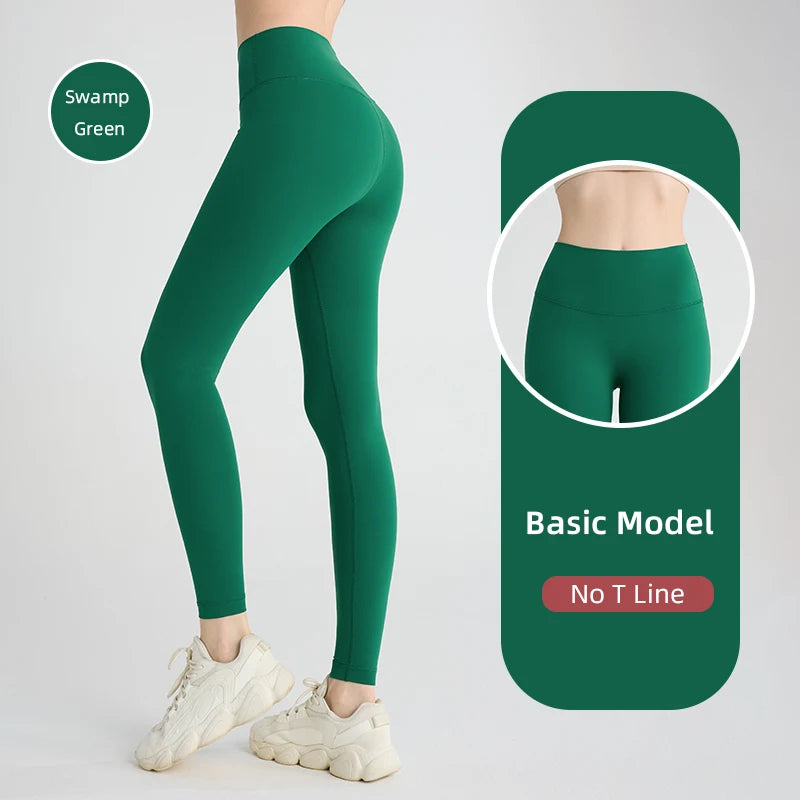 2024 Hot Sale Fitness Lenggings Female Full Length Leggings Running Pants Comfortable And Formfitting Yoga Pants Workout Legging - Smarsty
