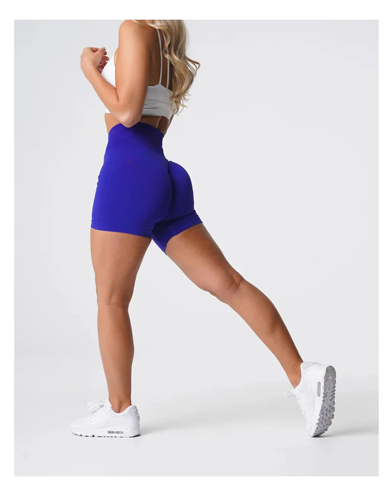 TKITK Spandex Solid Seamless Shorts Women Soft Workout Tights Fitness Yoga Pants Gym tight pants leggings cycling shark pants
