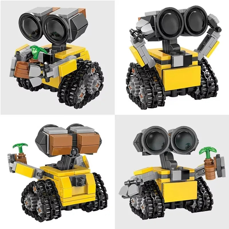 New mini Wall-E Building Block Kit MOC Idea Technical Classic Movie Model Building Block Assembly Children's Toy Gift