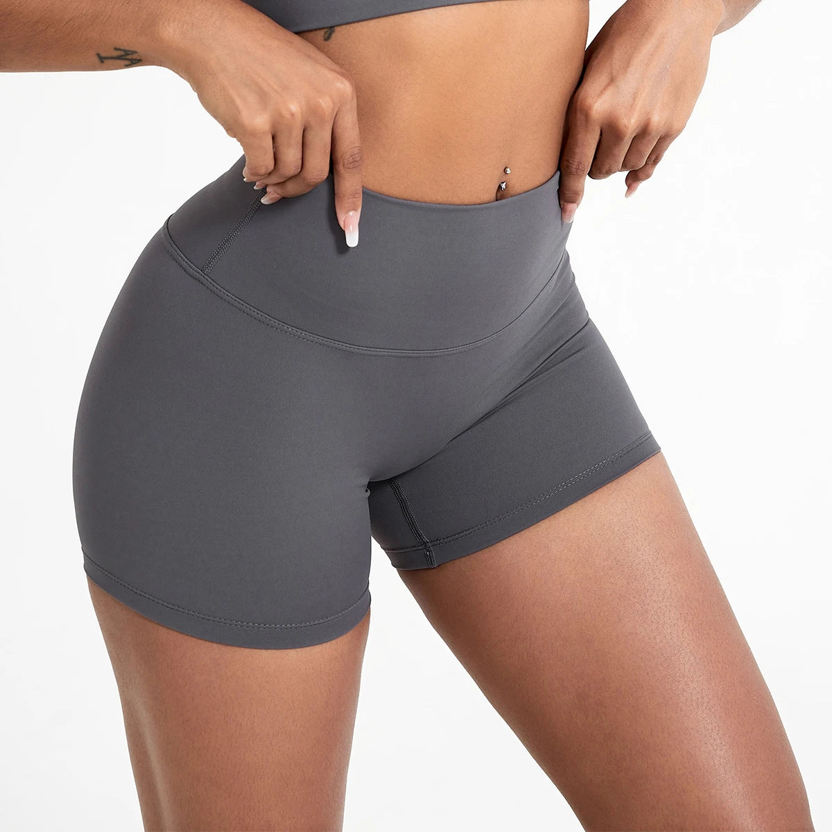 Hearuisavy Running Sports Shorts Women Buttock Lift Gym Leggings Women Cycling Slim Fit Workout Shorts High Waist Yoga Shorts - Smarsty