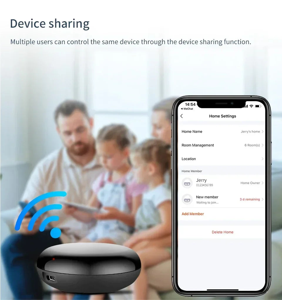 Tuya WiFi Smart Universal Remote Controller For Home - Smarsty