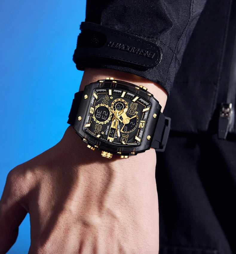 SMAEL 8109 Waterproof Luminous Dual Display Watch - Smarsty