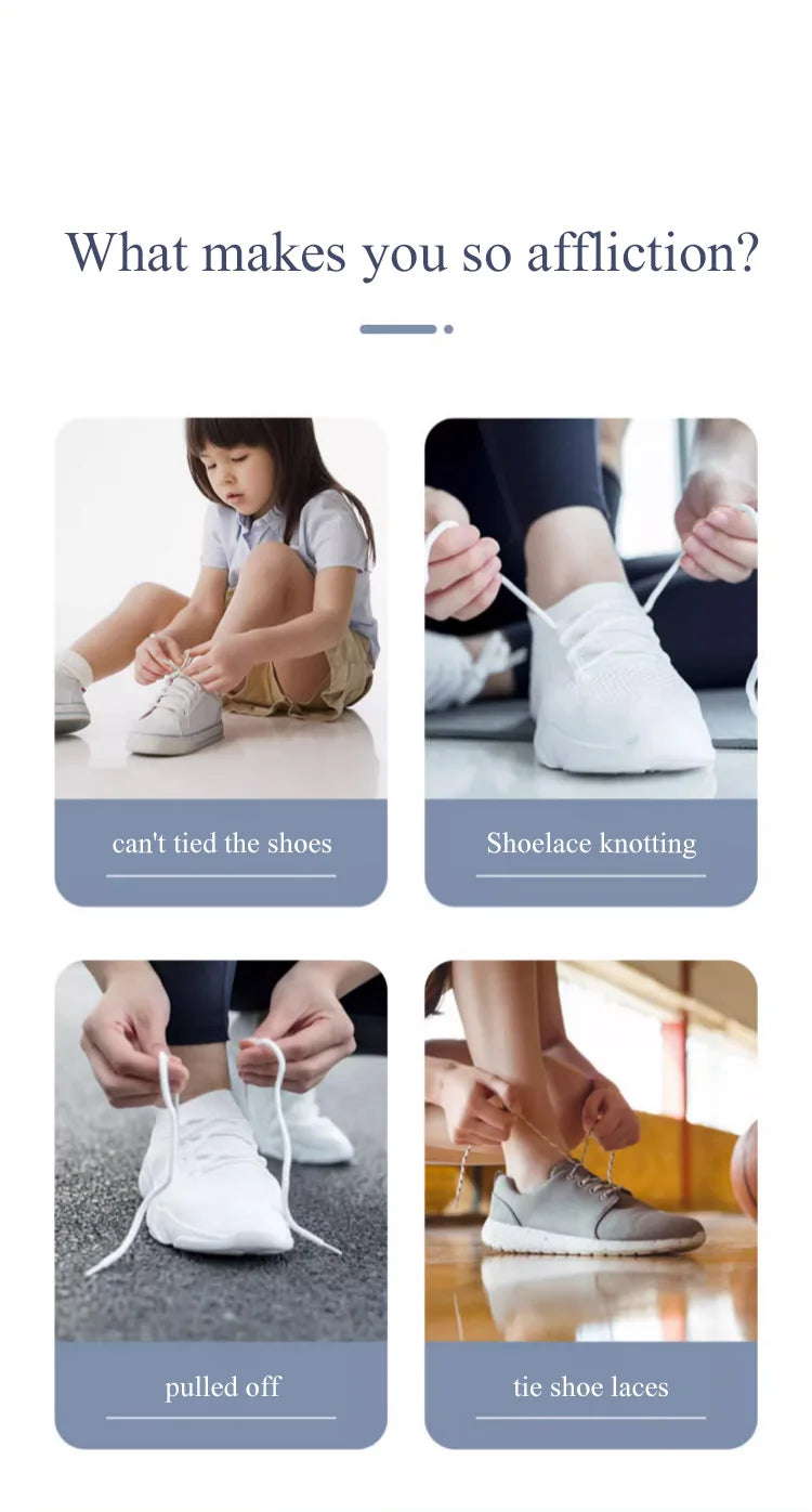 8mm No Tie Shoe Laces Press Lock Shoelaces Without Ties Elastic Laces Sneaker Kids Adult Widened Flat Shoelace for Shoes - Smarsty