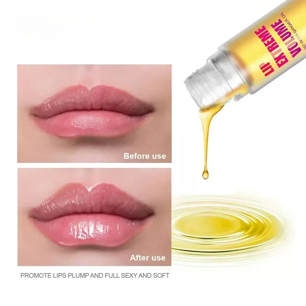 Ginger Mint Lip Plumper Oil for Fuller Youthful Lips - Smarsty