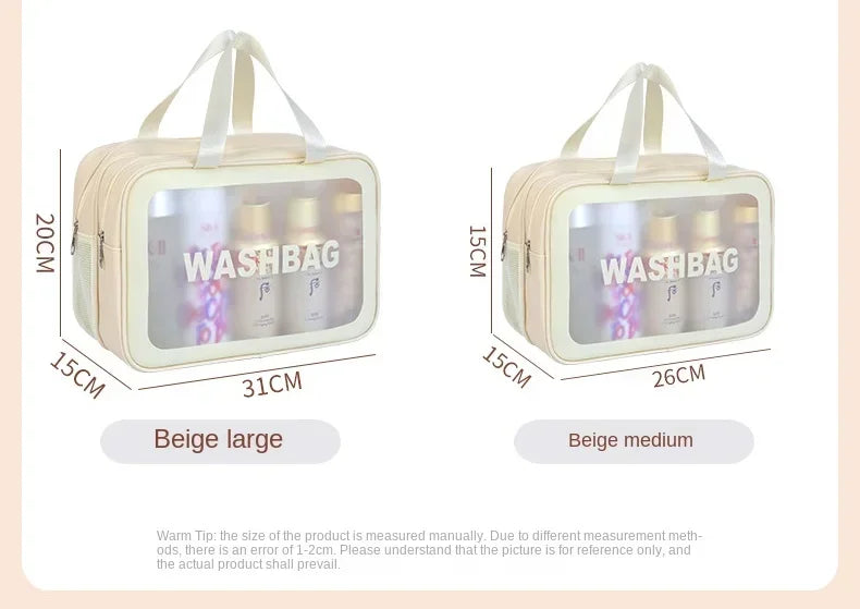Wet-dry separation makeup bag portable toiletry bag travel essentials large capacity storage bag fitness swimming essentials - Smarsty