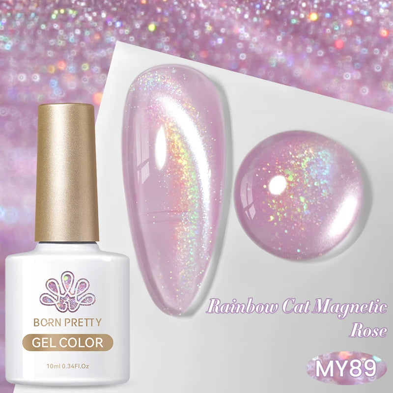 Born Pretty Rainbow Purple Magnetic Gel Nail Polish 10ml - Smarsty