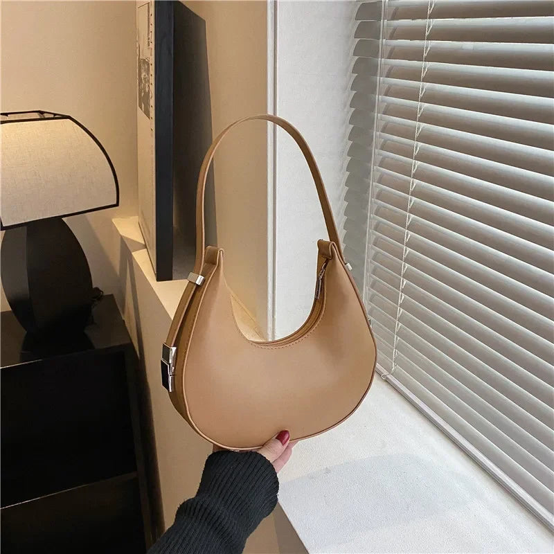 Luxury PU Leather Hobo Bag For Women With Zipper Closure - Smarsty