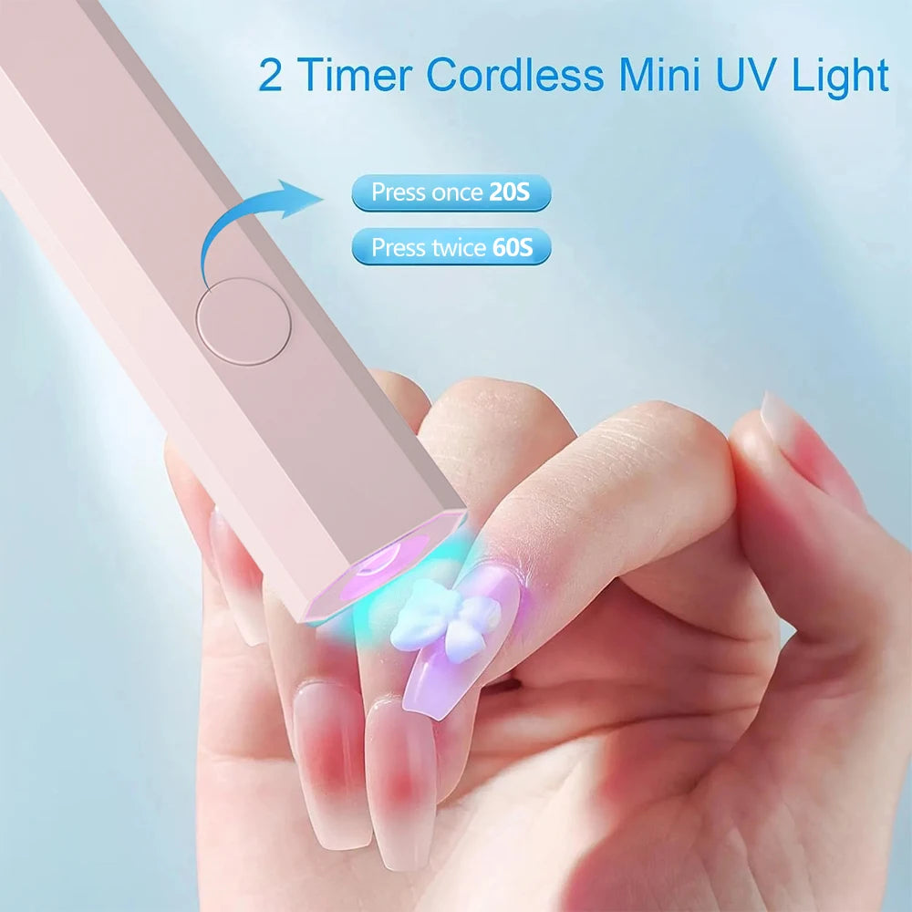 Portable UV LED Nail Dryer Lamp for Quick Drying - Smarsty