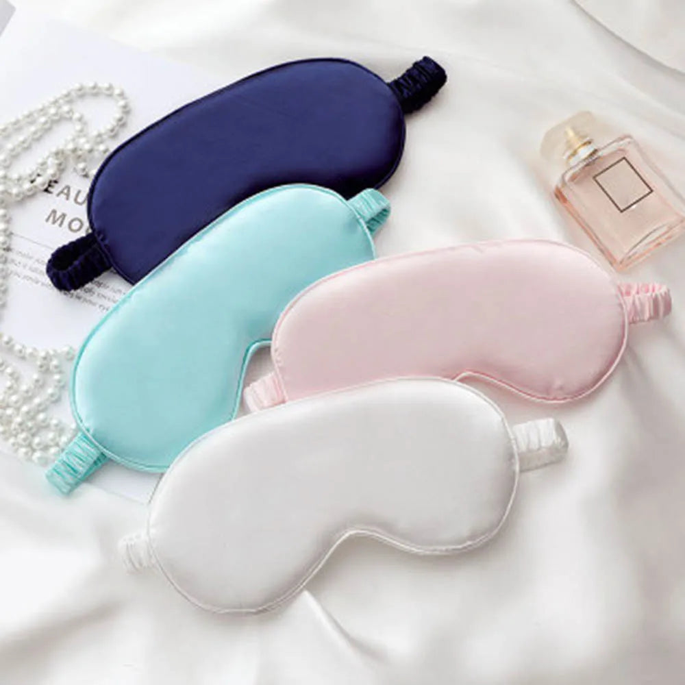 Imitated Silk Sleep Eye Mask for Relaxation and Comfort - Smarsty